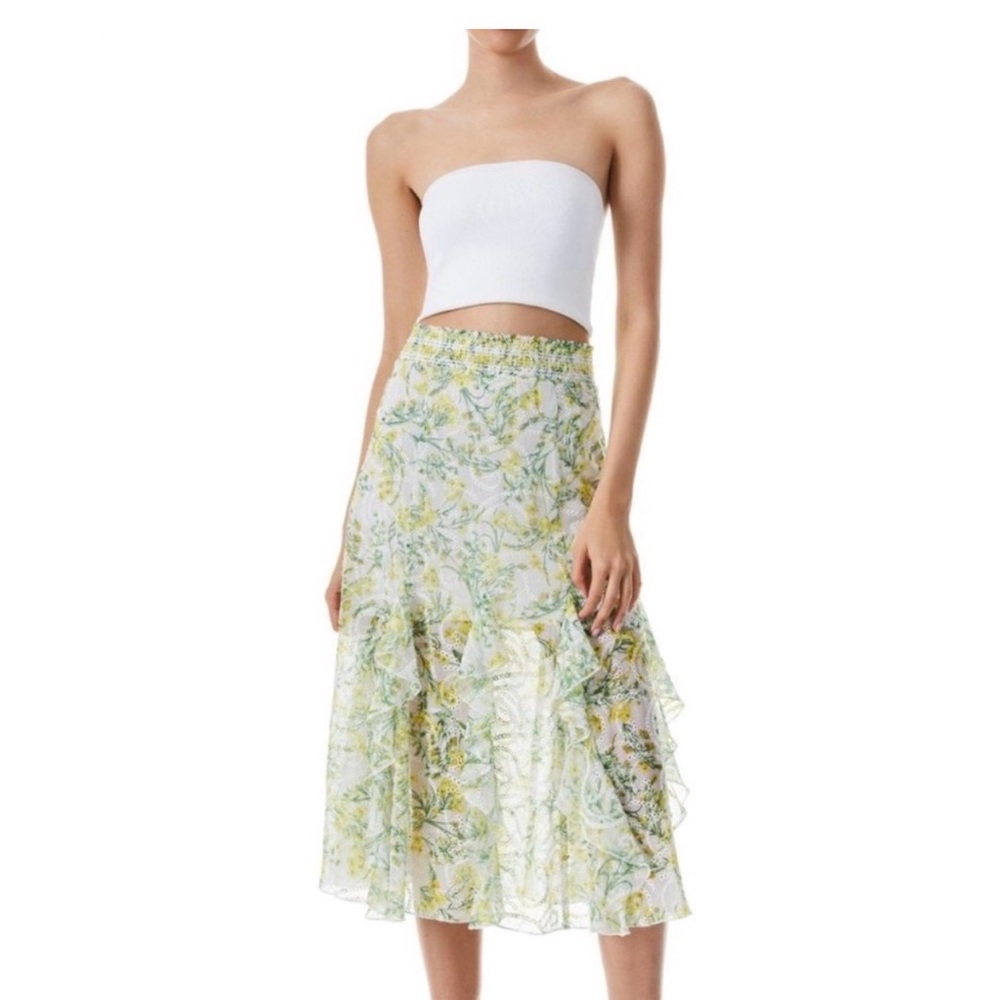 Alice + Olivia Jocelyn Godet Midi -4